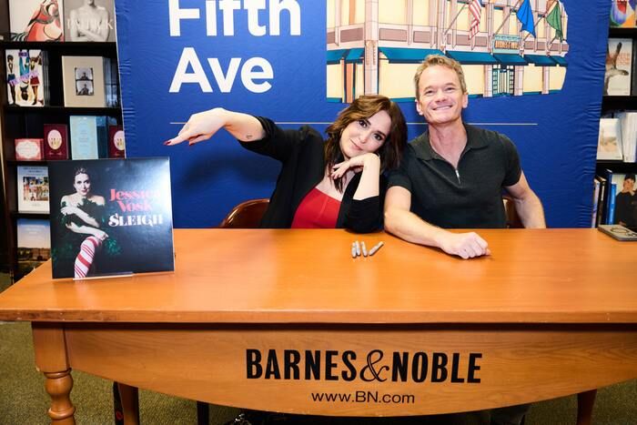Photos: Jessica Vosk and Neil Patrick Harris Celebrate ‘SLEIGH’ Album at Signing Event  Image