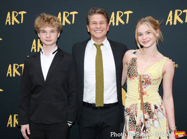 Gideon Scott Burtka-Harris, David Burtka and Harper Grace Burtka-Harris Photo