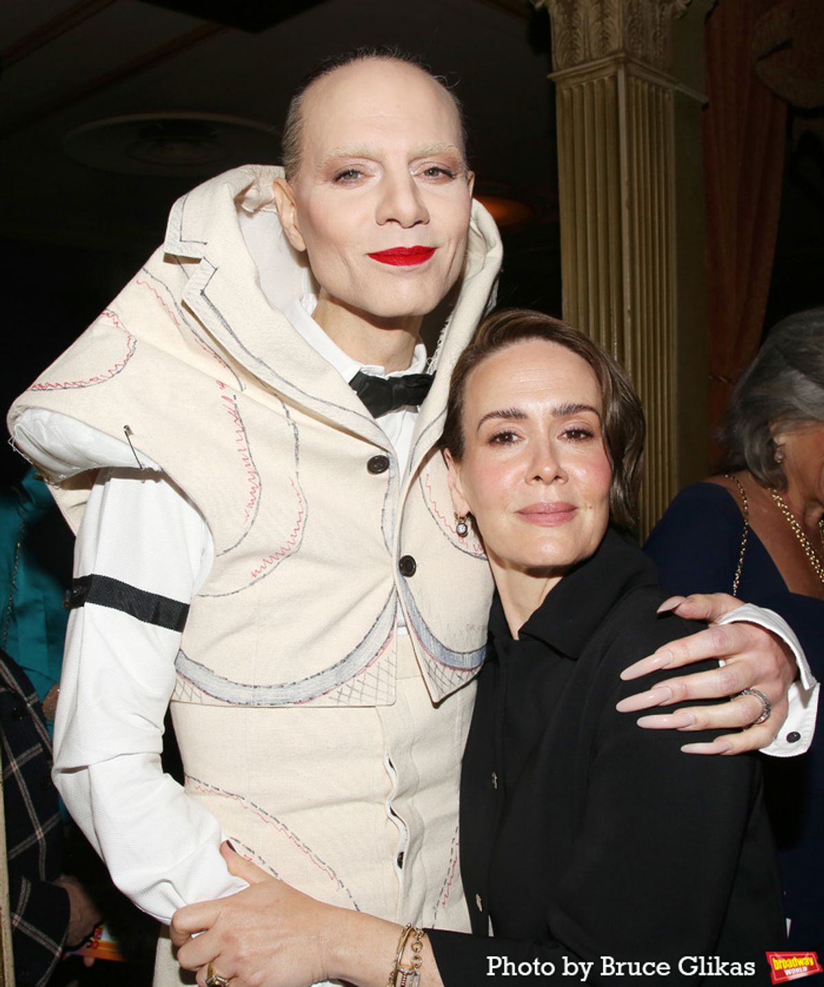 Jordan Roth and Sarah Paulson at 