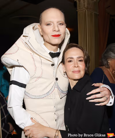 Jordan Roth and Sarah Paulson Photo