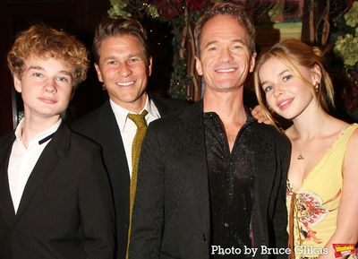Gideon Scott Burtka-Harris, David Burtka, Neil Patrick Harris and Harper Grace Burtka Photo
