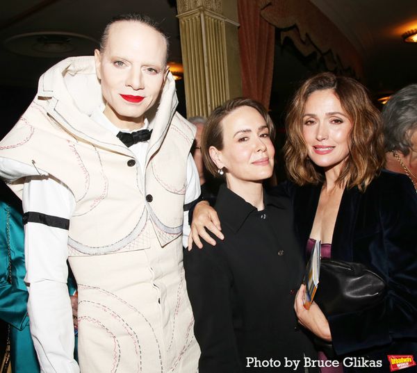 Jordan Roth, Sarah Paulson and Rose Byrne Photo