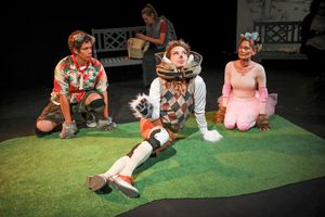 Peter Pasco, Christopher Schellenger, and Janine Venable  Photo by Jim Cox.  Photo