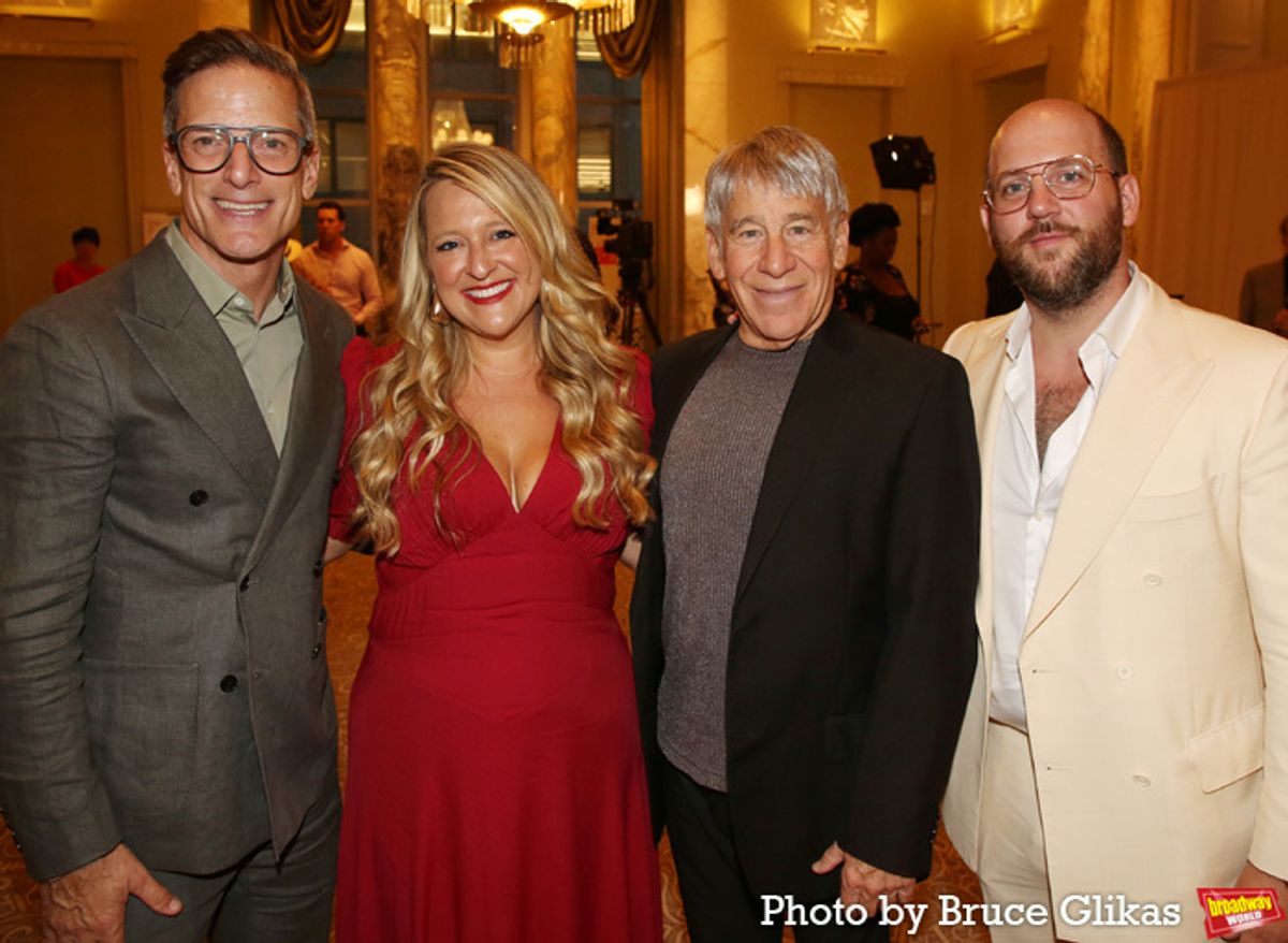 Producer Bill Damaschke, Book Writer Lindsey Ferrentino, Composer Stephen Schwartz and Producer Greg Nobile at 