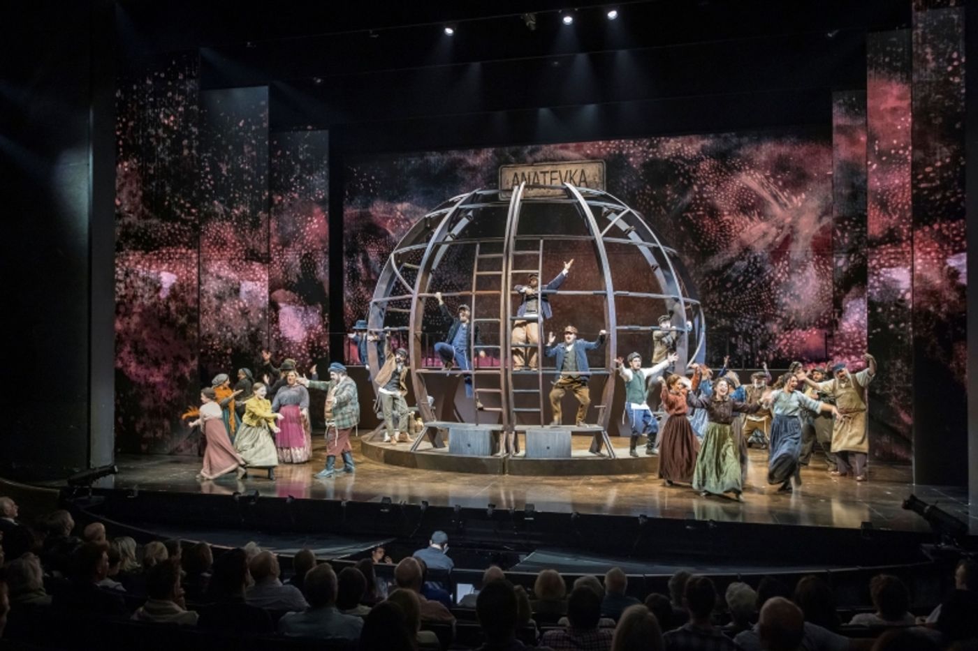 Cast of Fiddler on the Roof. Photo credit Raftermen for The Atlanta Opera
