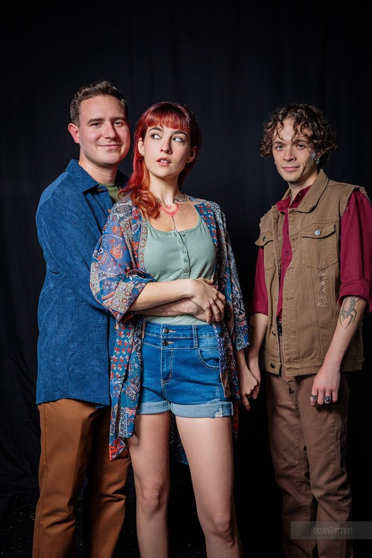 Cameron Kubly, Kayla Witoshynksy, and Blake Smallen at 