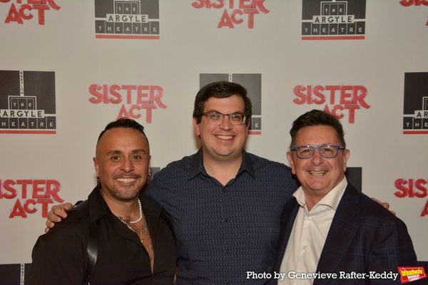 Vincent Ortega, Daniel Vaughn (Production Stage Manager) and Evan Pappas Photo
