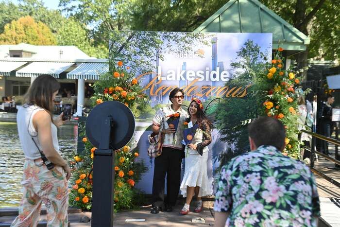 Photos: Phillipa Soo and Steven Pasquale Attend Romance-Themed Audible Event  Image