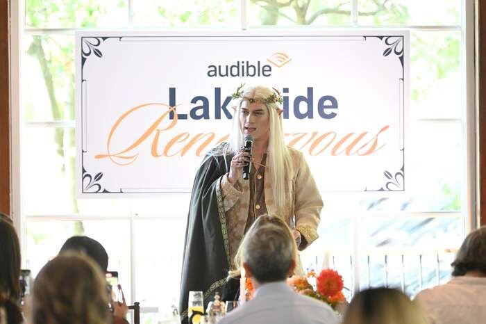 Photos: Phillipa Soo and Steven Pasquale Attend Romance-Themed Audible Event  Image