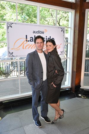 NEW YORK, NEW YORK - SEPTEMBER 19: (L-R) Steven Pasqual and Phillipa Soo attend as Au Photo