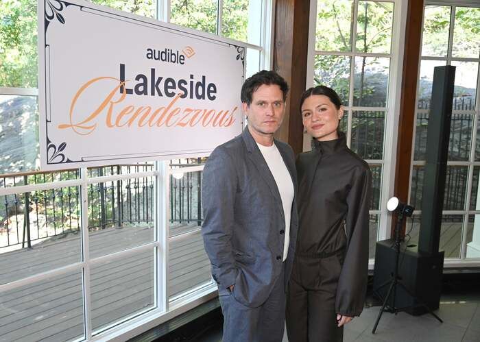 Photos: Phillipa Soo and Steven Pasquale Attend Romance-Themed Audible Event  Image