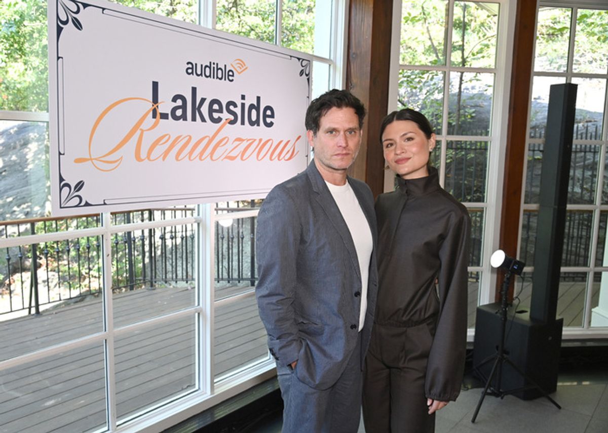 NEW YORK, NEW YORK - SEPTEMBER 19: (L-R) Steven Pasqual and Phillipa Soo attend as Audible brings romance audio storytelling to life with Immersive Afternoon Tea and Rowboat Experience at the Central Park Boathouse on September 19, 2025 in New York City. (Photo by Bryan Bedder/Getty Images for Audible) at 