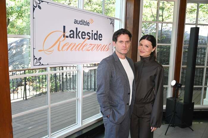 Photos: Phillipa Soo and Steven Pasquale Attend Romance-Themed Audible Event  Image
