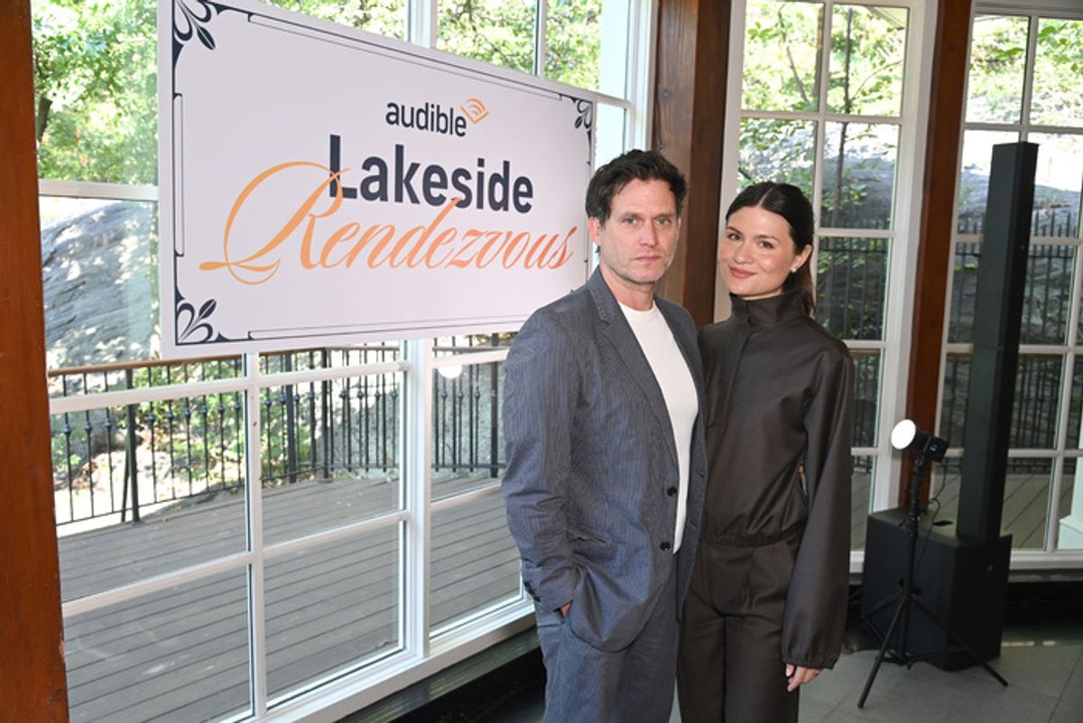 NEW YORK, NEW YORK - SEPTEMBER 19: (L-R) Steven Pasqual and Phillipa Soo attend as Audible brings romance audio storytelling to life with Immersive Afternoon Tea and Rowboat Experience at the Central Park Boathouse on September 19, 2025 in New York City. (Photo by Bryan Bedder/Getty Images for Audible) at 