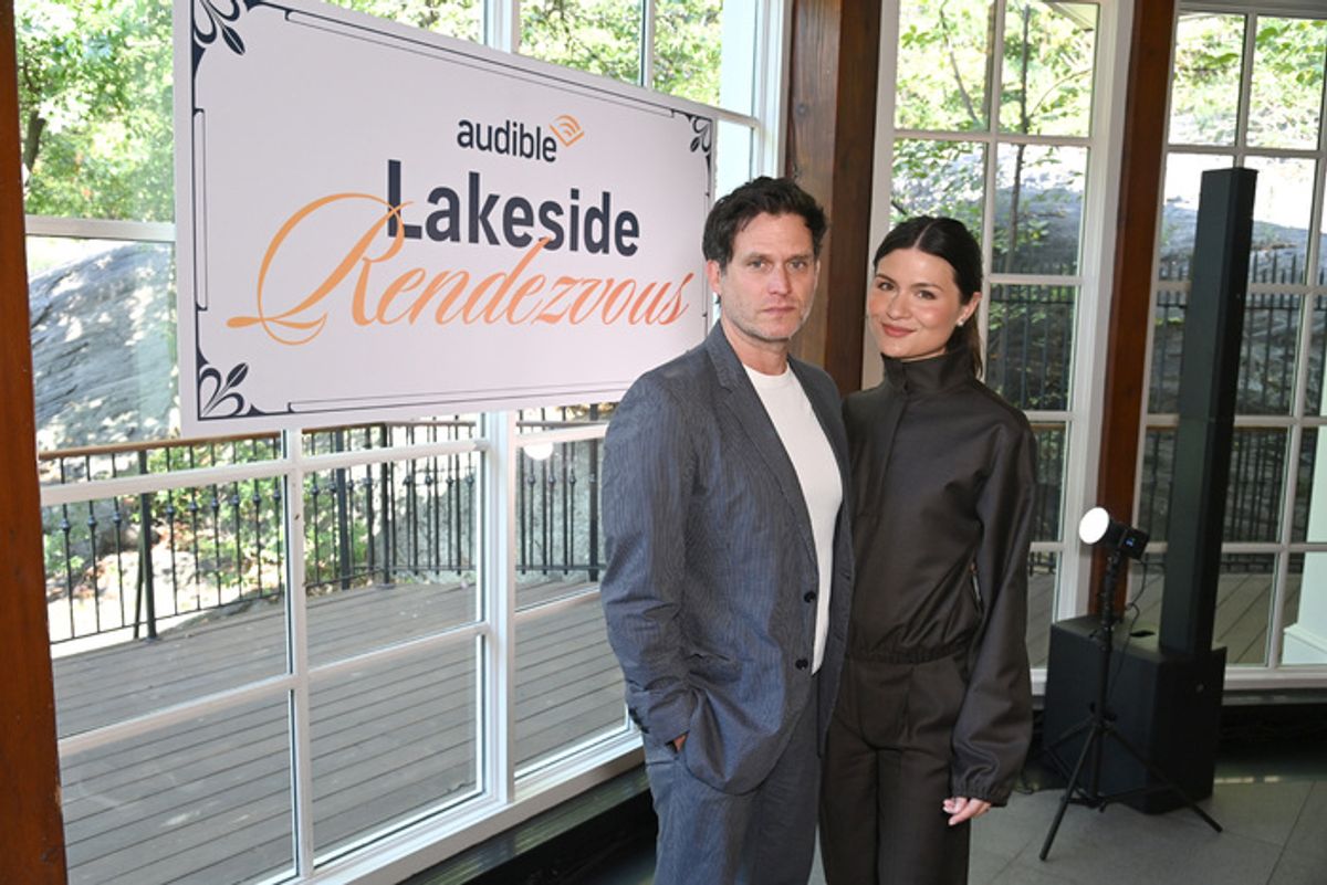 NEW YORK, NEW YORK - SEPTEMBER 19: (L-R) Steven Pasqual and Phillipa Soo attend as Audible brings romance audio storytelling to life with Immersive Afternoon Tea and Rowboat Experience at the Central Park Boathouse on September 19, 2025 in New York City. (Photo by Bryan Bedder/Getty Images for Audible) at 