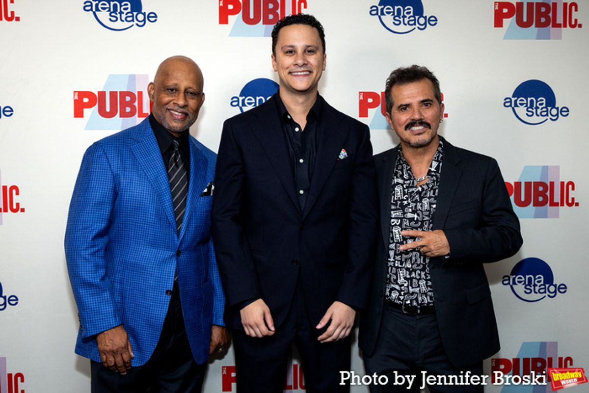 Ruben Santiago-Hudson, Trey Santiago-Hudson, John Leguizamo at 