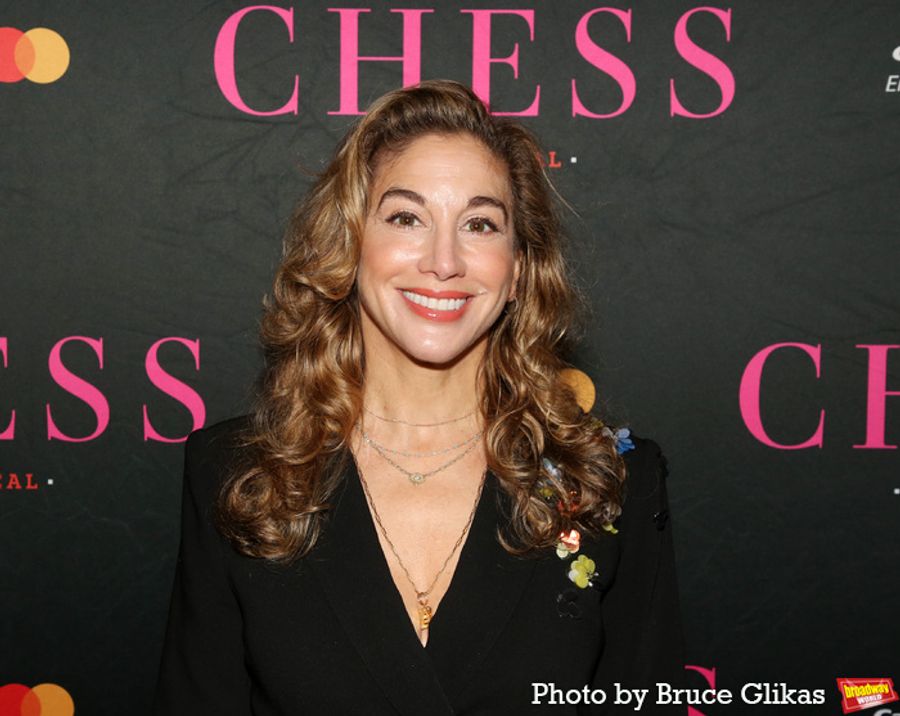 Photos: CHESS Stars Lea Michele, Aaron Tveit, and Nicholas Christopher Meet the Press Image