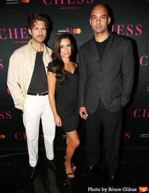 Aaron Tveit, Lea Michele and Nicholas Christopher Photo