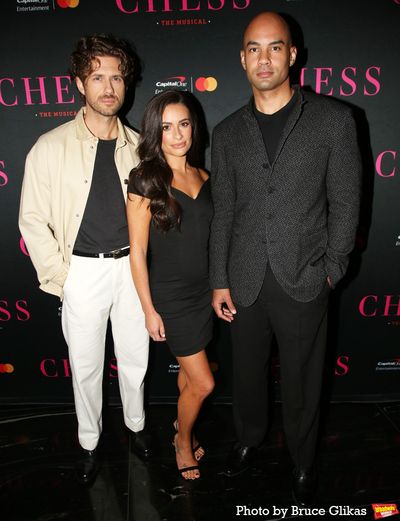 Aaron Tveit, Lea Michele and Nicholas Christopher Photo