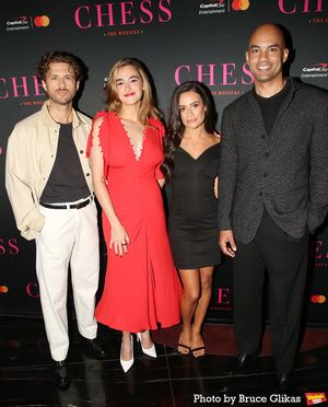 Aaron Tveit, Hannah Cruz, Lea Michele and Nicholas Christopher Photo