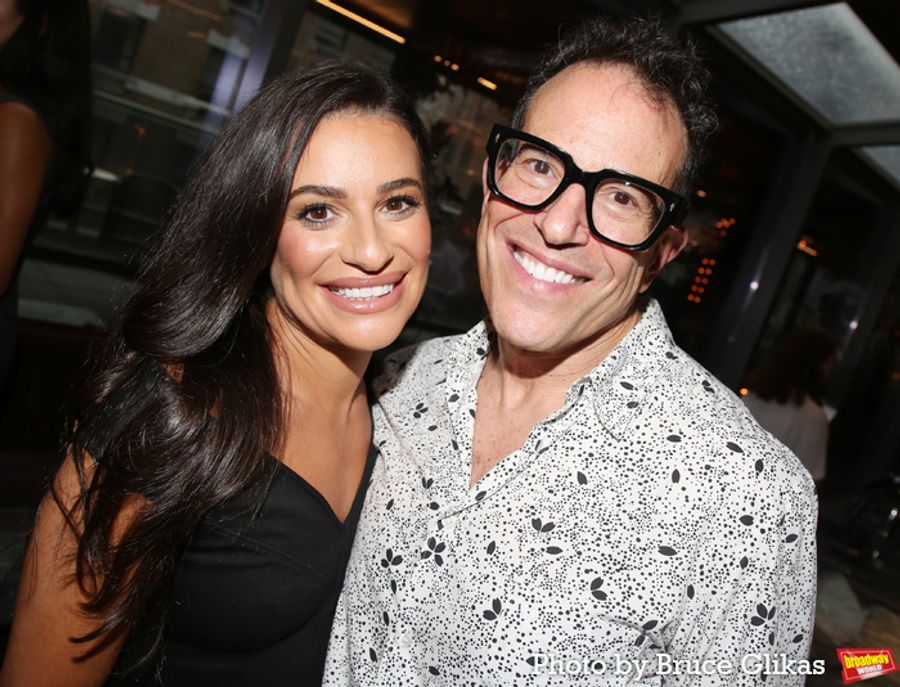 Photos: CHESS Stars Lea Michele, Aaron Tveit, and Nicholas Christopher Meet the Press Image
