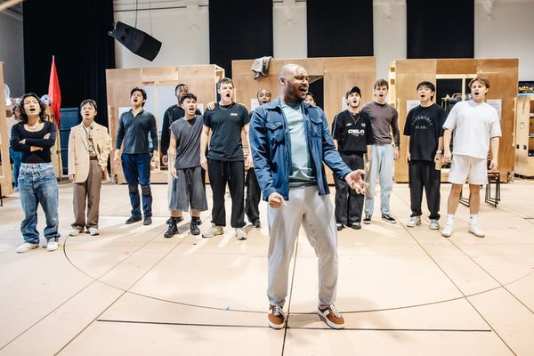 Dom Hartley-Harris and the company  Photo