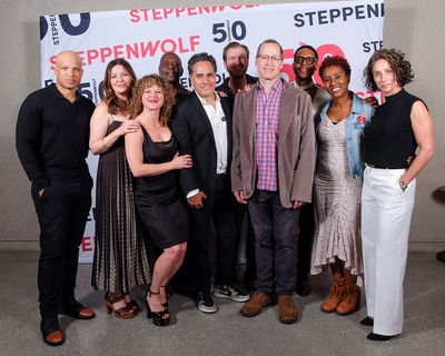 Steppenwolf ensemble members Glenn Davis, Kate Arrington, Caroline Neff, K. Todd Free Photo