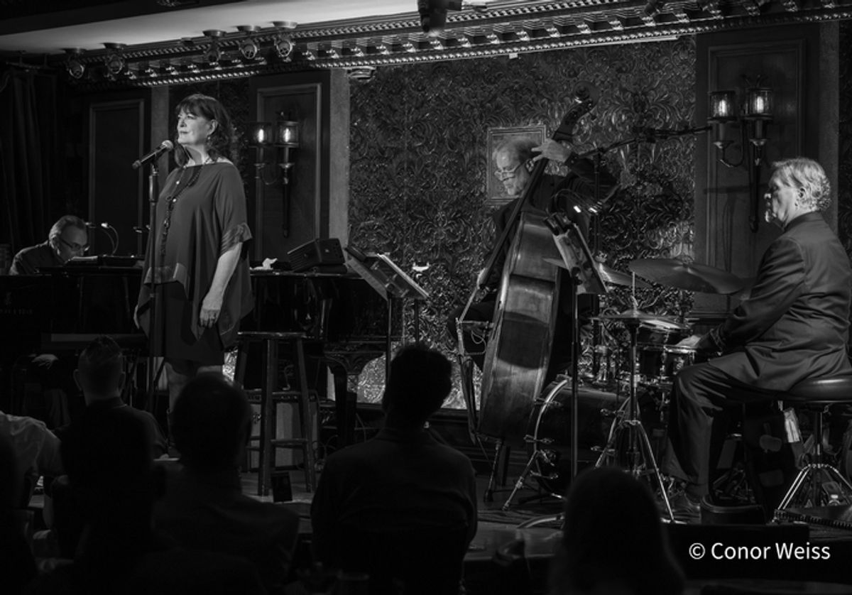 Ann Hampton Callaway with Martin Wind on bass and Tim Horner on drums. Photo credit: Conor Weiss at 