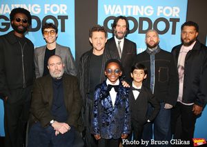 Franklin Bongjio, Jesse Aaronson, Michael Patrick Thornton, Alex Winter, Zaynn Arora, Eric Williams, Keanu Reeves, Brandon J. Dirden and Director Jamie Lloyd @ BroadwayWorld Franklin Bongjio, Jesse Aaronson, Michael Patrick Thornton, Alex Winter, Zaynn Arora, Photo