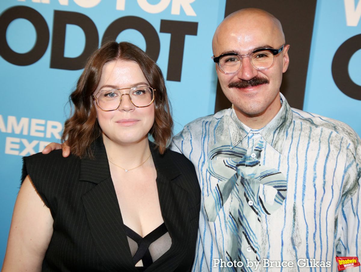 Jamie Lloyd Productions General Manager Katy Eynon and Company Manager Tyler Siems at 