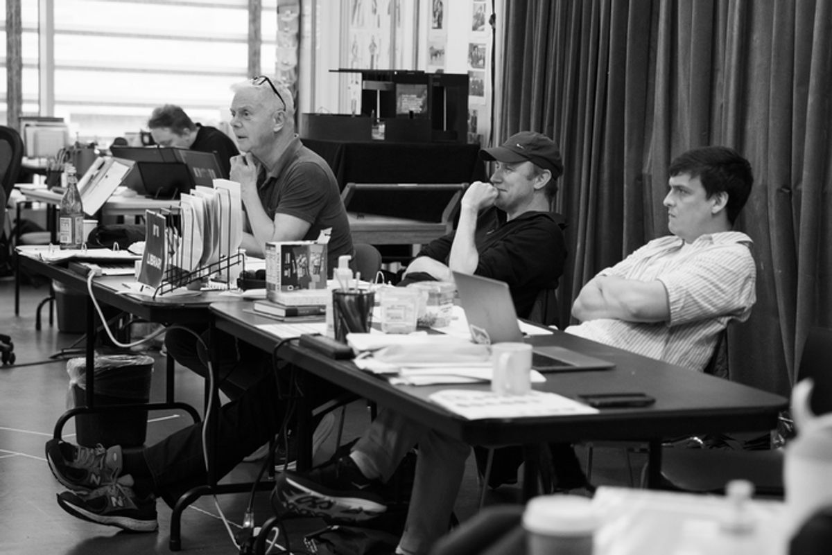 Stephen Daldry, Justin Martin, and Joe Robertson at 