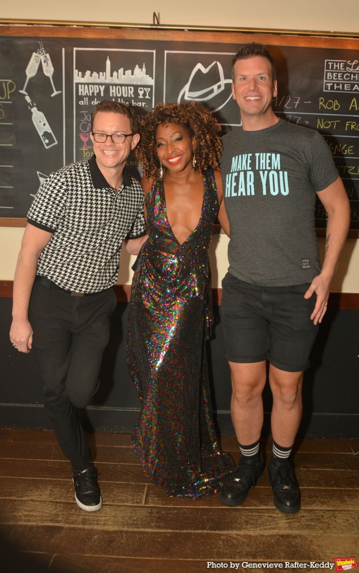 Michael D'Angora, N'Kenge and Tom D'Angora at 