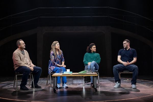Sam Robards, Victoria Clark, Camilla Cano?-Flavia? and Will Harrison  Photo