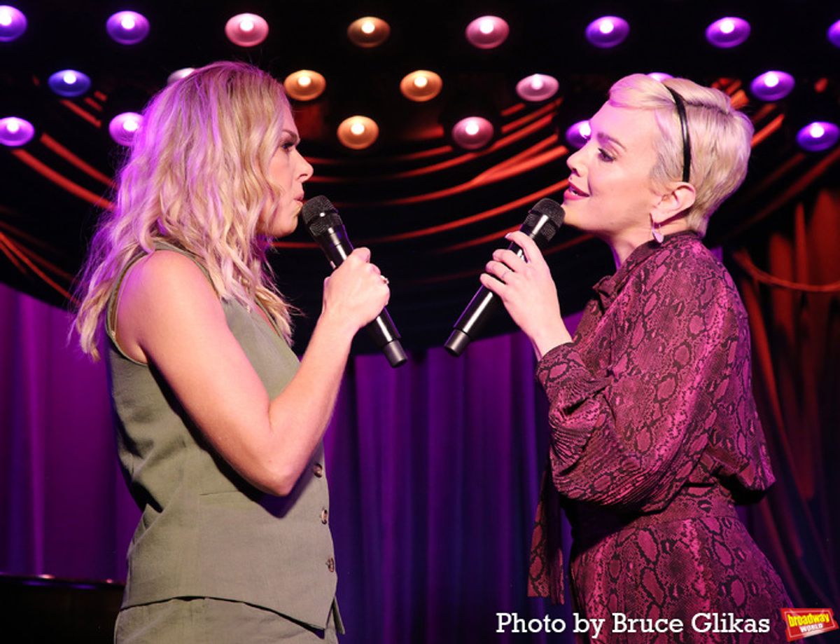 Laura Bell Bundy and Kara Lindsay at 