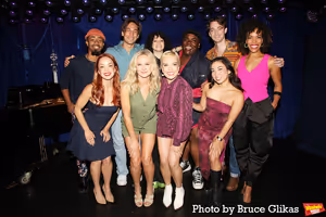 The cast of "Romy & Michele: The New Musical" including DeMarius R. Copes, Pascal Pas Photo