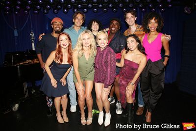 The cast of "Romy & Michele: The New Musical" including DeMarius R. Copes, Pascal Pas Photo