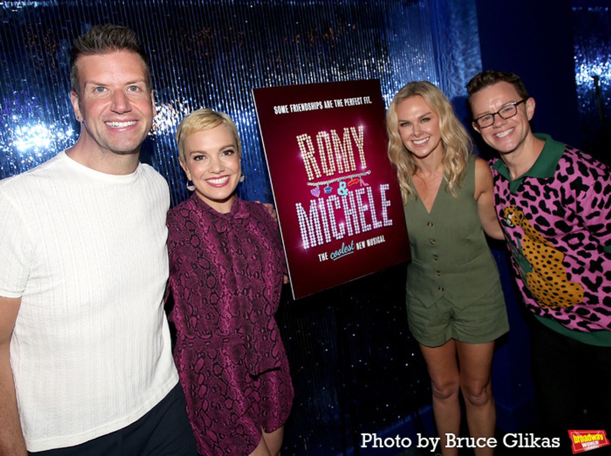  West Bank Cafe owner Tom D’Angora, Kara Lindsay, Laura Bell Bundy and West Bank Cafe owner Michael D’Angora at 