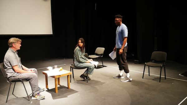 John Michie, Rhianne Barreto, Matthew Morrison Photo