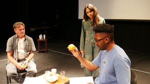 John Michie, Rhianne Barreto, Matthew Morrison Photo