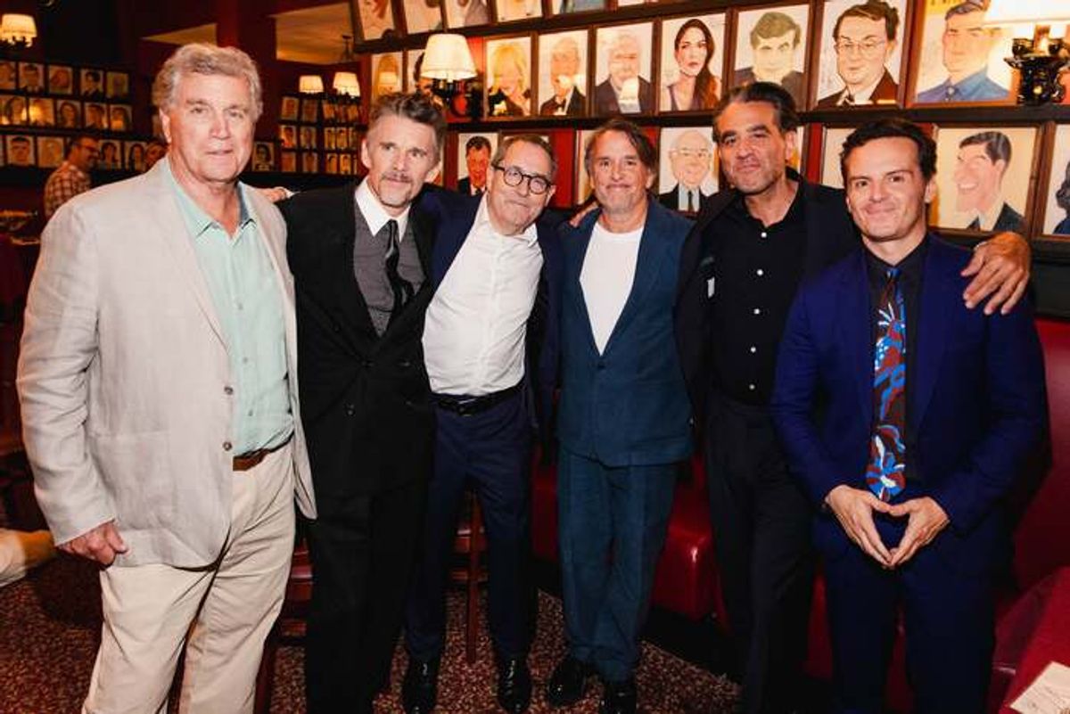 Tom Bernard, Ethan Hawke, Michael Barker, Richard Linklater, Bobby Cannavale, Andrew Scott at 