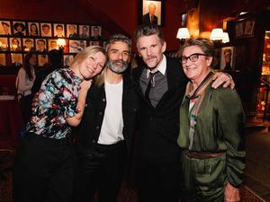 Elvira Lind, Oscar Isaac, Ethan Hawke, Jytte Toft Photo