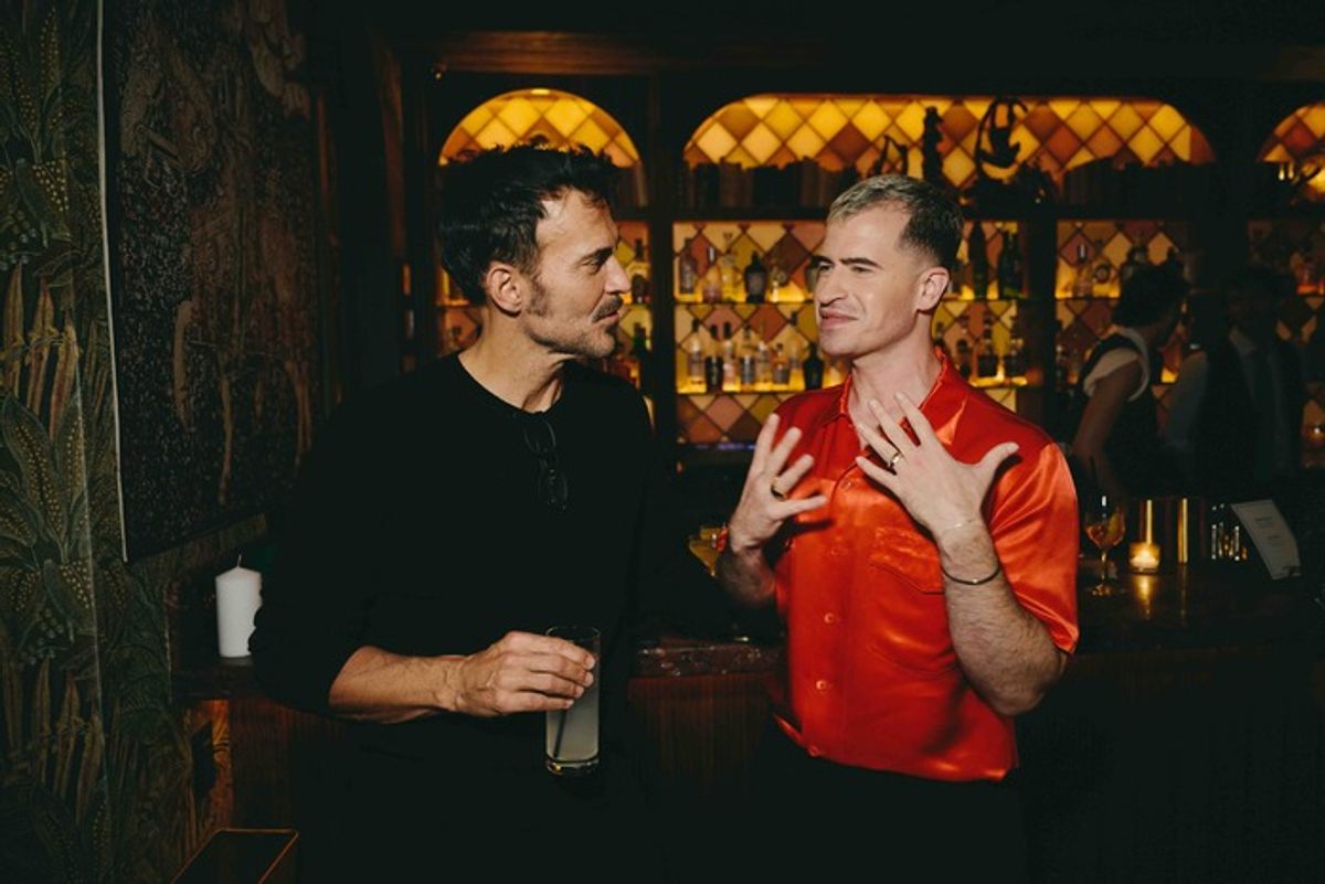 Cheyenne Jackson and Evan Ross Katz  at 