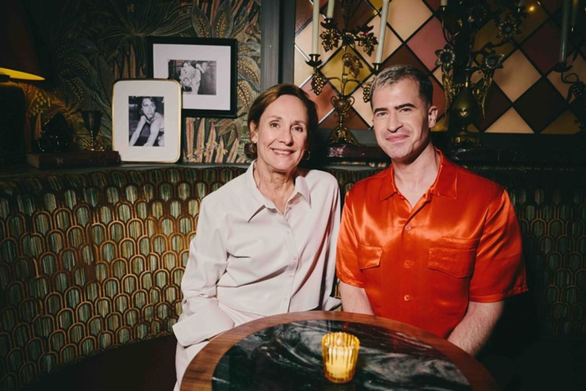 Laurie Metcalf and Evan Ross Katz at 