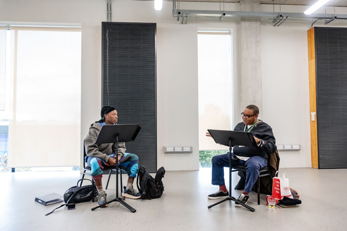 Shem Omari James and Clive Rowe at 