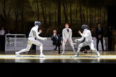 Tom Glenister, Alistair Petrie, Mary Higgins, Hiran Abeysekera and Noel White Photo