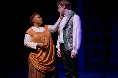Lisa Louise Langford and Michael Glavan in WITCH at Dobama Theatre.   (Steve Wagner P Photo