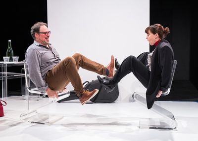  Eric Percival & Mary Murphy in THE BLISS OPTION. Photo by Bjorn Bolinder. Photo