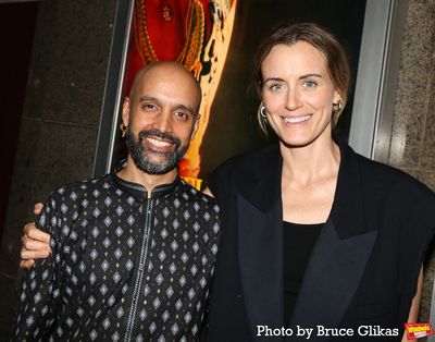 Director Shayok Misha Chowdhury and Taylor Schilling  Photo