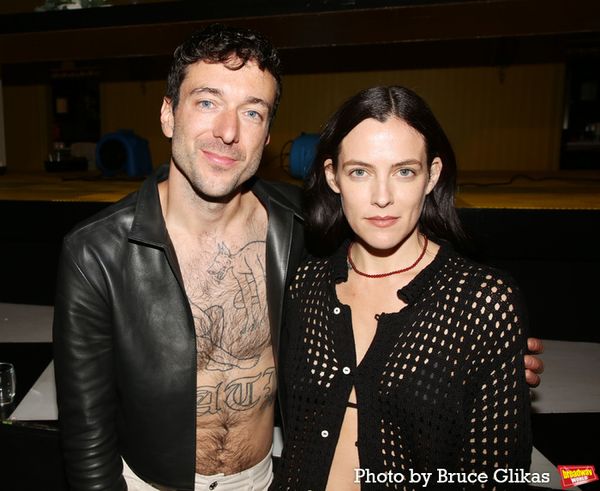 Playwright Jordan Tannahill and Riley Keough Photo