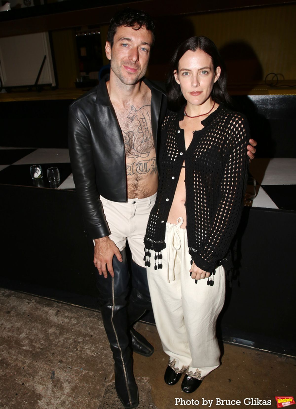 Playwright Jordan Tannahill and Riley Keough at 